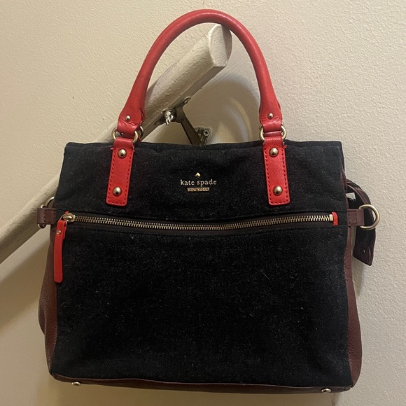 Kate Spade Cobble Hill Wool Leather Bag - Picture 3 of 10